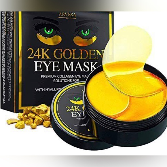 Arvesa Other - Arvesa 24K Golden Under Eye Collagen Mask w/ Hyaluronic Acid - 30 Pairs NIB